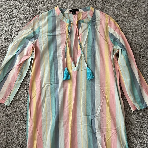 EUC J Crew Striped Beach / Pool Cover Up - Small - Picture 3 of 7